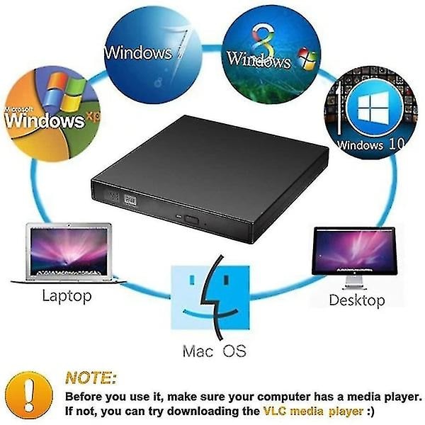 Eksternt USB-drev, DVD-drev, alt-i-én-maskine, CD-brænder
