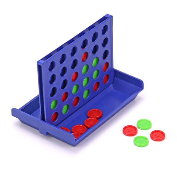Resespel i fickformat 4 i rad spel, minispel för barn, matcha fyra i rad, perfekt resesällskap