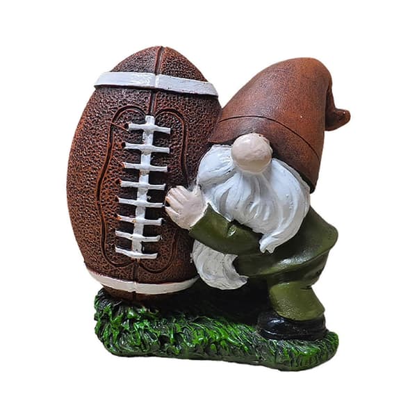 Julehave Rugby Nisse Figur Holdbart Harpiks Materiale Mini Ornamenter