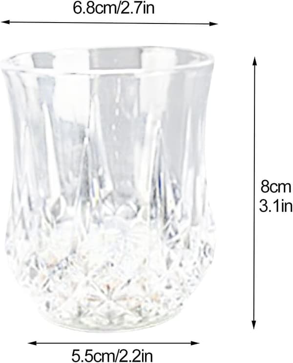 Sett med 6 lysende kopper Party Cups Led Luminous Ølkopper Glødende kopp Ananaskopp