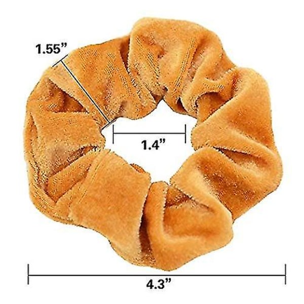 45 stk. hårskrunchies fløjls elastikker hårbånd scrunchie hårbånd reb scrunchie