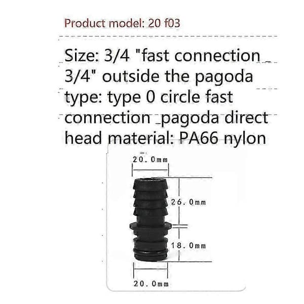 Vattenpumpskopplingar Tryckströmbrytare Membranpumpshuvud Kopplingsserie Dp Membranpump Universal