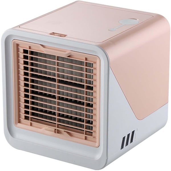 Bærbart klimaanlegg Personal Ultra Mini Air Cooler 4 i 1 klimaanlegg for hjemmet Kompakt fordampende mobil liten luftfukter pink