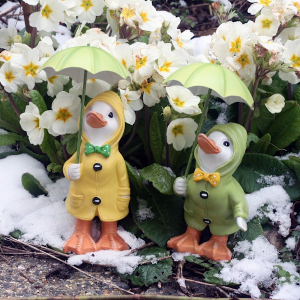 Have Ducks, havepynt, Par af ænder, 21 cm høje