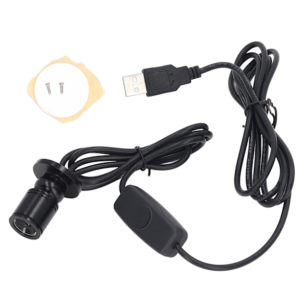 5V Mini Spotlights Ljusa USB-dimmbara LED-spotlight med 2m Kabel för Vitrin Smyckeskåp Veranda Naturligt Ljus 4000K