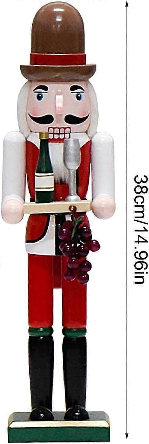 Julepynt 38 cm Julefigurer Stor Tradisjonell Høytidsdekorasjon Til Jul Og Bursdag