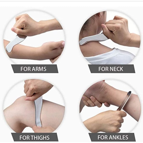 Gua sha massasjeværktøj Gua Sha rustfrit stål Gua Sha muskelskraber massasjeværktøj værktøj til bløddelsmobilisering værktøj fysioterapi