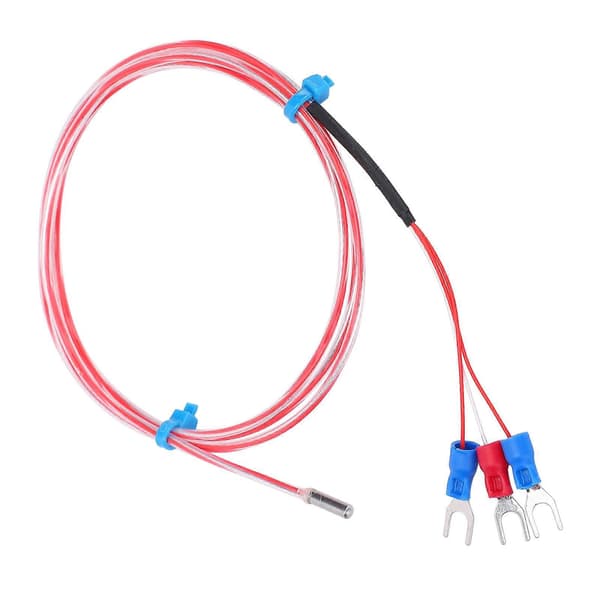 Vanntett PT100 Temperatursensor 3 X 20mm Termistor Probe -50 til +300 (3m)