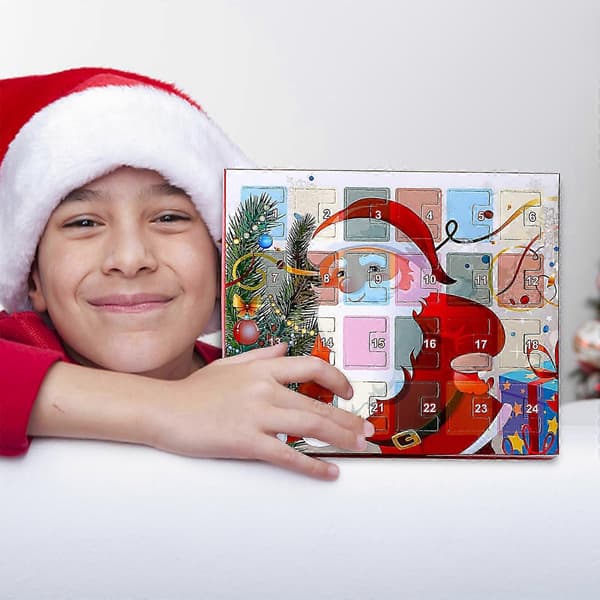 Julklappar Jul Barn Presentförpackning Nedräkningskalender Advent Läder Snöre Armband Set