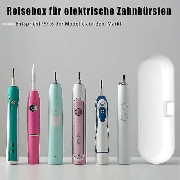 2-pack Elektrisk Tandborste Box Resefodral Plast Tandborsthållare