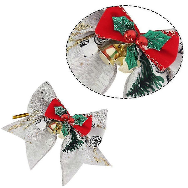 8 stk. julepynt, juletrepynt, julepyntdekorasjon, for gaveinnpakning style 4