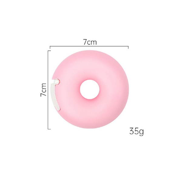 Tape Dispenser Mini Tape Cutter Donut Shape Tape Cutter Box Case Dispenser, Tapes Included for Arts, Home, School and Office Use Pack of 4