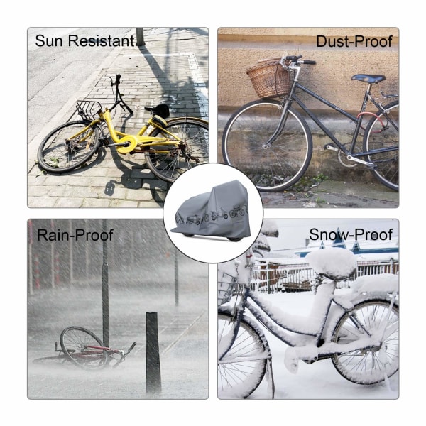 Vattentät cykelskydd universellt utomhus cykelskydd nylon anti regn damm rostbeständigt cykelskyddsskydd för förvaring utomhus 210 × 100cm