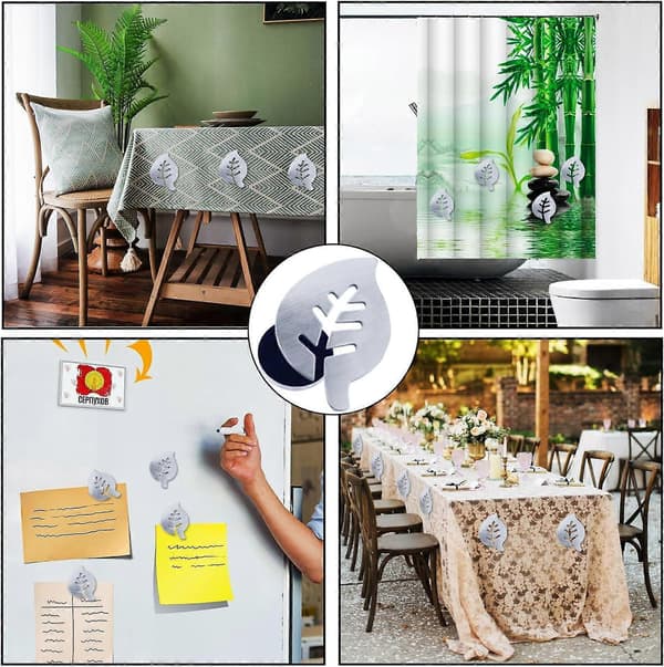 8 Stycken Utomhus Gardinvikter Magnetiska Dukvikter Utomhus