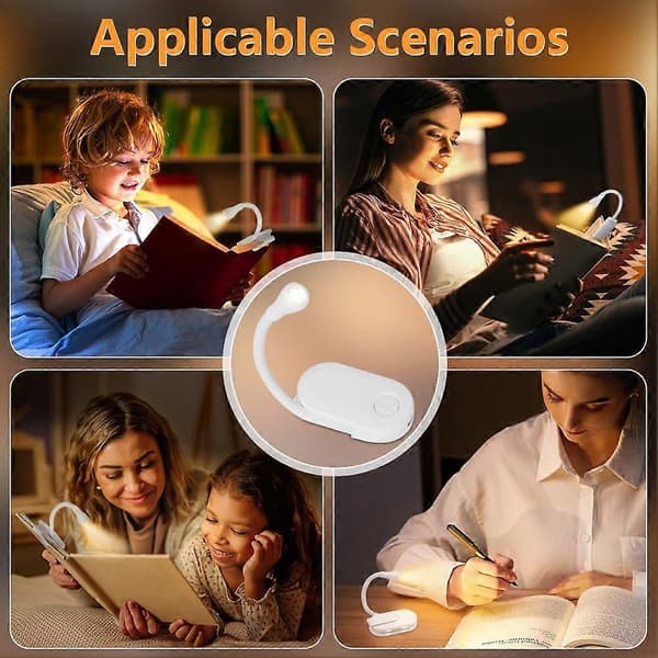 1 stk. Clip-on leselys, LED leselys