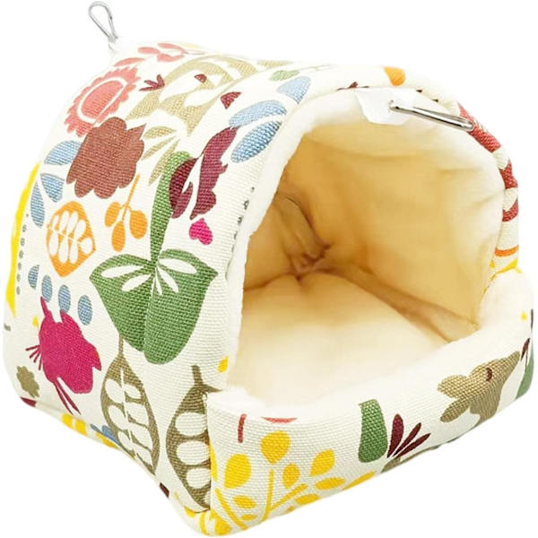 Vinter Papegøje Bur Plush Skur Fuglebur Sove Seng, 19x19x20cm