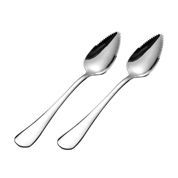 Grapefruktsked, 2-pack, 17 cm, silver