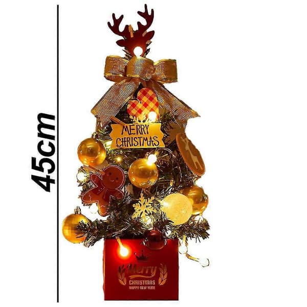 Juletre for skrivebord, Mini juletrepynt, Julepynt til bord, skrivebord og disk style 3