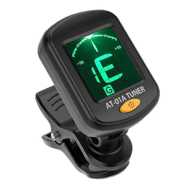 Klips-på Elektronisk Digital Guitar Stemmer til Kromatisk Violin Ukulele Picker LCD Display