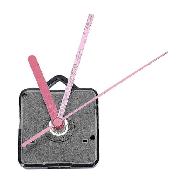 1-pack DIY-klockmotor med visare, monteringssats (svart+röd)