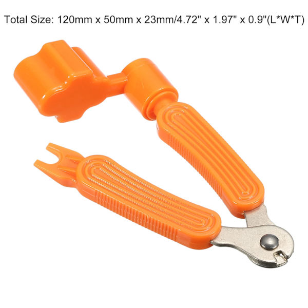 Gitarstrenger vikler bro remover pin puller, oransje