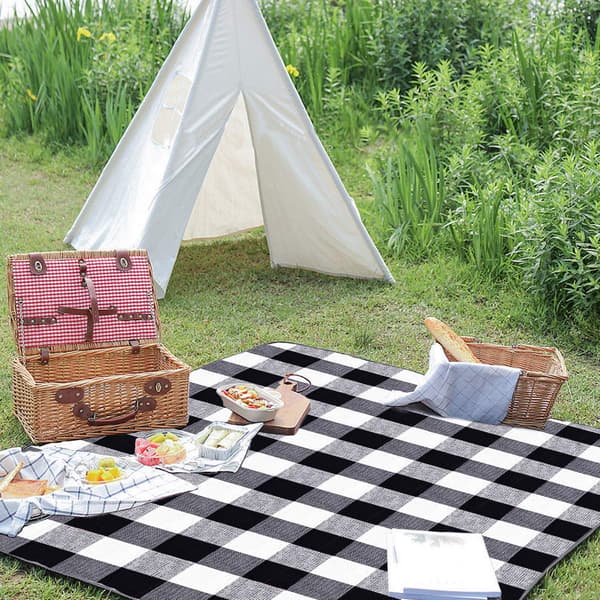 Stort piknik- og uteteppe, 3 lag, vanntett
