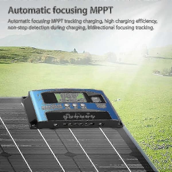 Solcellsladdningsregulatorer Mppt 100a 80a 60a 50a 40a 30a Dubbel Usb Lcd-display 12v 24vz