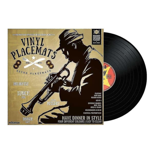 4x Pladsmåtter - Vinylplader