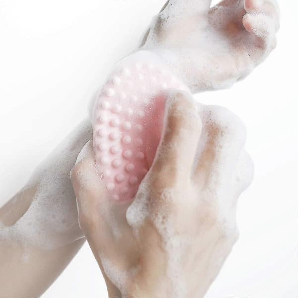 Exfolierande silikonkroppsskrubbare, silikonbadborste