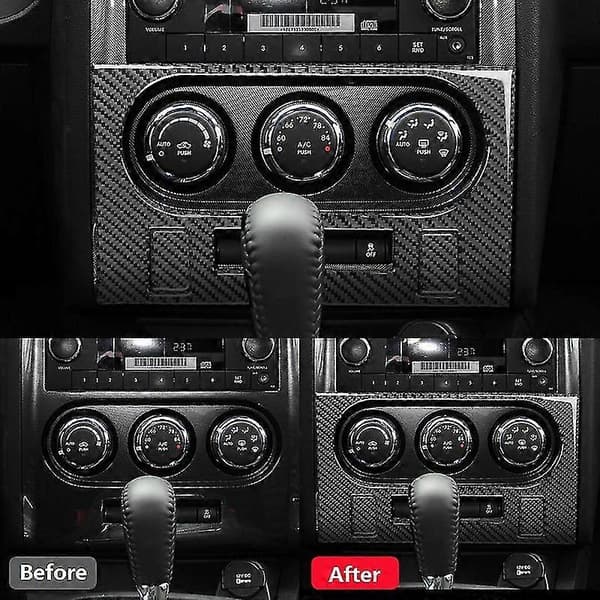 Dodge Challenger 2008-2014 Autotarvikkeet Hiilikuitu, Musta