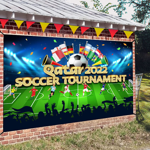 Qatar 2022 Jalkapallon MM-turnauksen banneri taustakuva