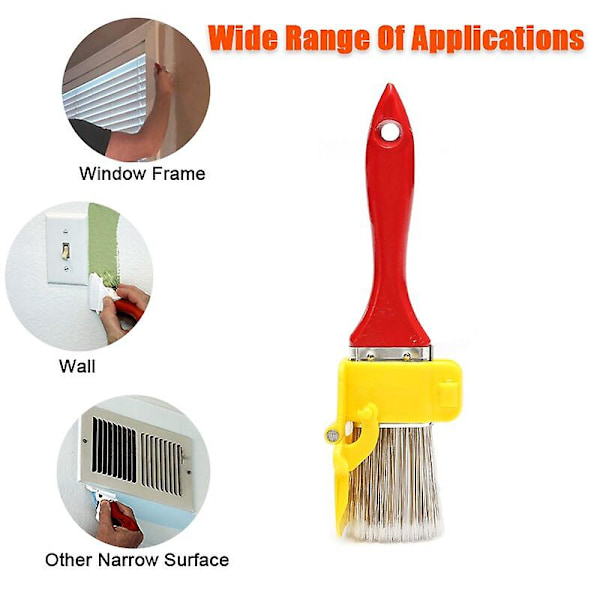 1 sarja Clean Cut Profesional Edger -maalisivellin Edger Brush Tool Monitoiminen kotiin huoneen seinään kattoon yksityiskohtien reunoihin ja listoihin