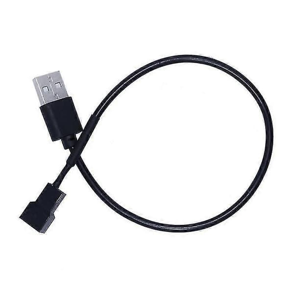 30 cm USB han til 3-benet adapterkabelstik til pc-computerkabinet CPU-blæser