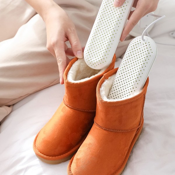 Elektrisk skotørker, bærbar fottøyvarmer, med 3/6/9 timers timer, 360º hurtigtørkende luktfjerner for sko, sokker, hansker, skistøvler