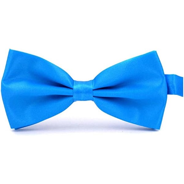 Klassisk bröllopsfluga slips fluga Mode justerbar, blå