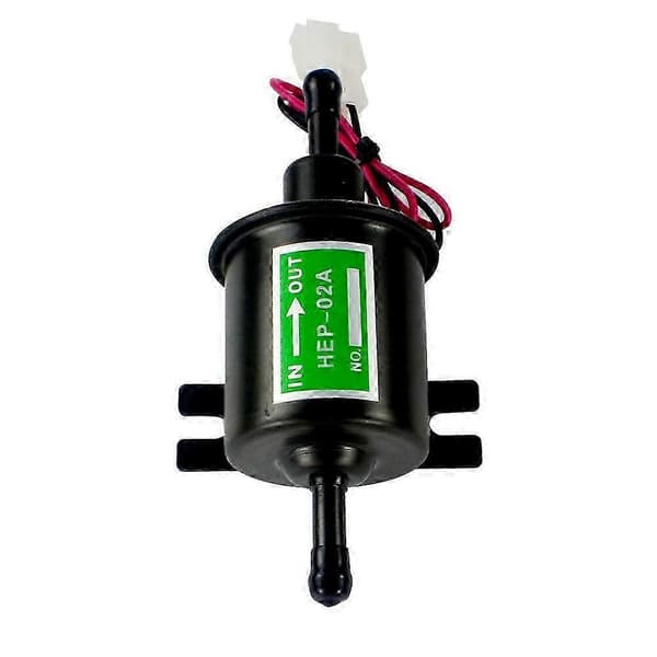 Universal 12V Kraftig Elektrisk Drivstoffpumpe Metall Solid Bensin Inline Drivstoffpumpe Bensinoverføring P