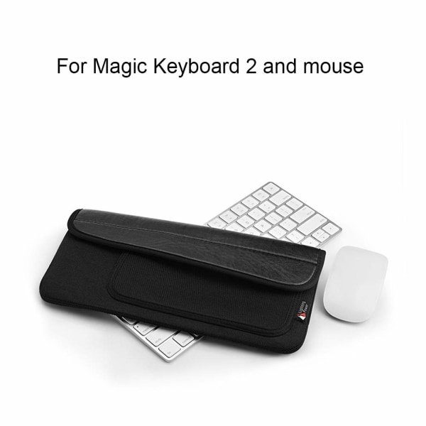 Vandtæt og støvtæt bæretaske Case Organizer Holder med museholdertaske Tastaturhylster til Apple Wireless Bluetooth Keyboard 2 og mus