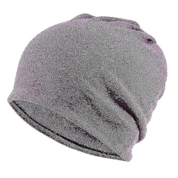 5 stk. Slapp Baggy Beanie Chemo Lue Caps Khaki + Svart + Grå + Vinrød + Lilla