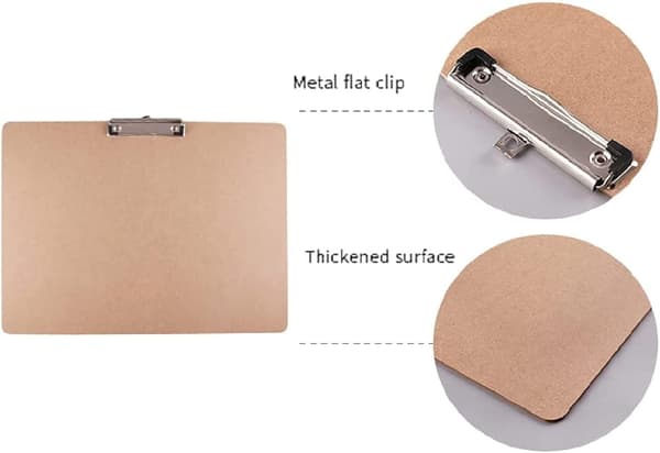 1 stk. A3 clipboard af hårdt pap Brun med ophæng