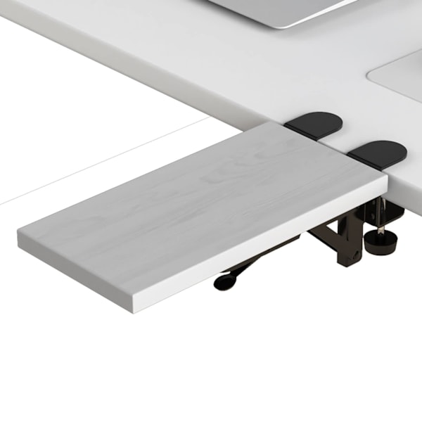 Ergonomisk skrivbordsförlängare, 11,8\"x5,9\" stansfri (vit)
