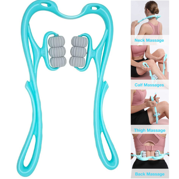 Handheld Neck Massager for Shoulder, Neck & Whole Body (Blue)