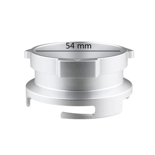 Kaffe doseringstrakt 54 mm espressoutstyr, sølv