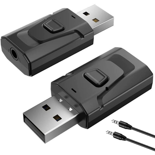 USB Bluetooth 5.0 Adapter 4-i-1 Trådløs Audio Transmitter