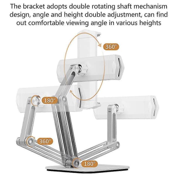 Universal Tablet Telefon Foldbart Stativ Justerbar Aluminium Laptop Holder