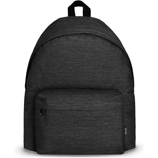 Lätt ryggsäck Casual Daypack skolväska (svart grå)