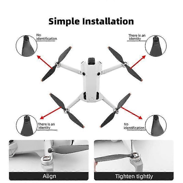 Til DJI MINI 4 Pro Propeller Padler Vinger Drone Blade 6030 Tilbehør