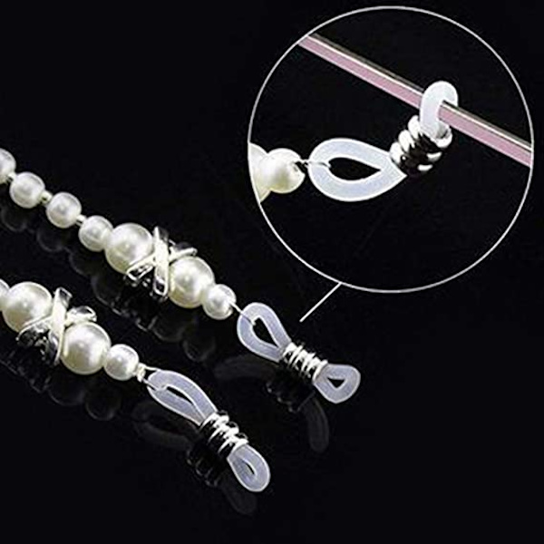 2PCS Eyeglass Chains Holders Beaded Glasses Cord