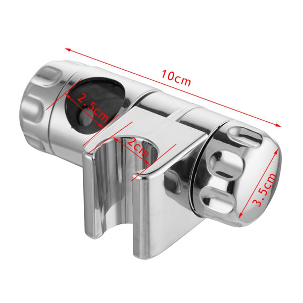 25 mm brusehovedholder Badeværelse krom skyder Håndholdt brusehoved beslag Fastgørelseselementer til at passe til 25 mm stigrør (1)