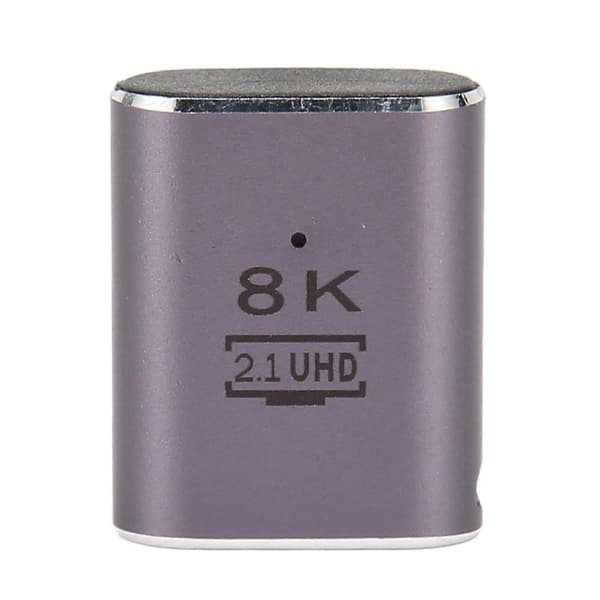 8K 90 Graders Vinkel HD Multimedie Interface Adapter med Indikator og Hængehul