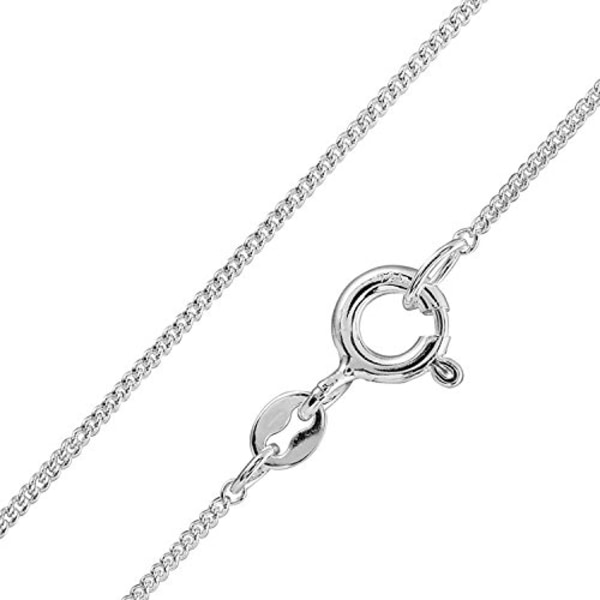 Jewelery fine 925 silver curb chain 1mm - women's necklace silver